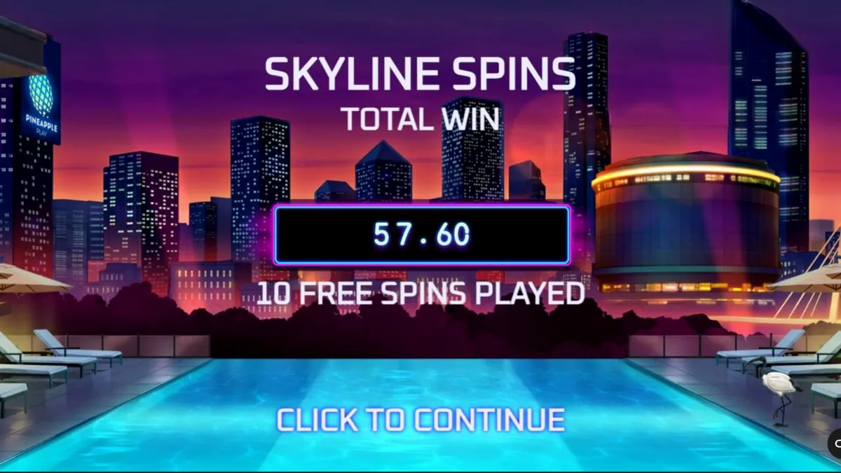 Tampilan visual neon dan suasana mewah dari slot Midnight Mirage