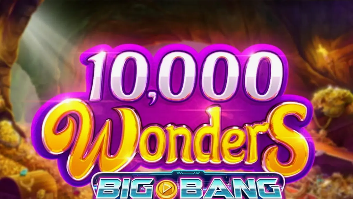 Tampilan visual slot 10,000 Wonders Big Bang dengan desain yang megah