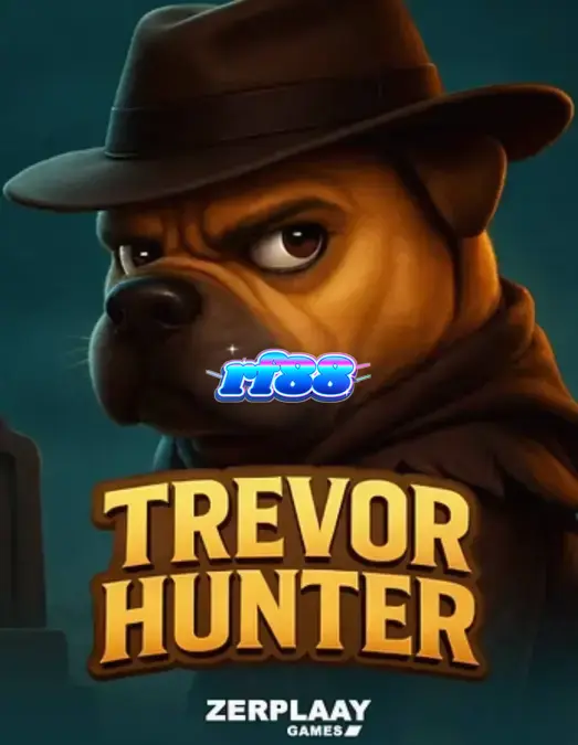 Tampilan layar permainan slot Trevor Hunter di perangkat seluler